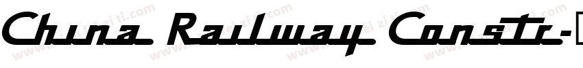 China Railway Constr字体转换
